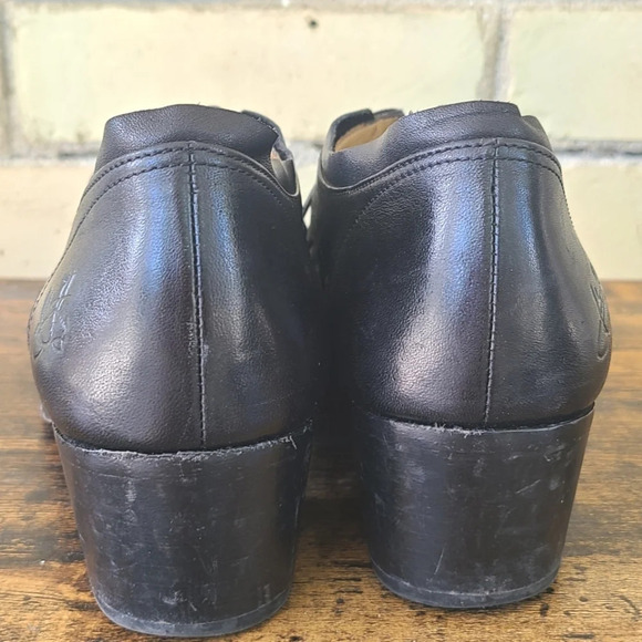 John Fluevog Black Leather Women's Shoes - Picture 8 of 9